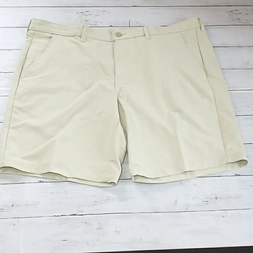 Men's Synthetic Flat Front Shorts Waist Size 40